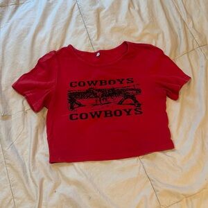 Cropped baby graphic tee